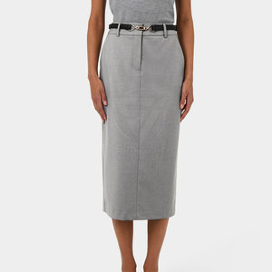 Falda de Trabajo Elástica y Transpirable 100% Algodón para Mujer, Ropa Profesional de Oficina, Tallas Grandes hasta 5XL, Ropa Corporativa Formal para Dama - Product Image 5