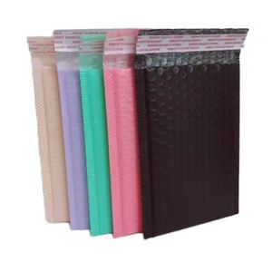 Bolsas de correo de burbujas de polietileno con sello automático con logotipo personalizado, bolsas de correo de plástico de burbujas biodegradables impermeables negras con logotipo - Product Image 4