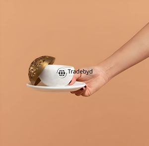 Quemador de Incienso Metálico Premium Tradebyd, Elegante Mukhbar Árabe Hecho a Mano con Función Anti-Olor para Espacios de Relajación en Todas las Estaciones - Product Image 5