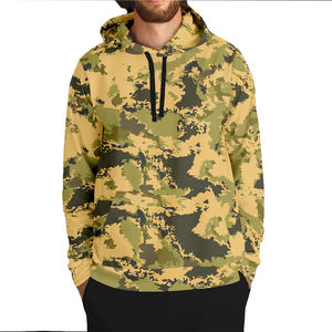 Sudaderas con capucha de la mejor calidad con estampado de camuflaje para adultos, sudaderas con capucha de manga larga de ajuste regular de talla grande para exteriores con bolsillo de canguro para hombres - Product Image 4