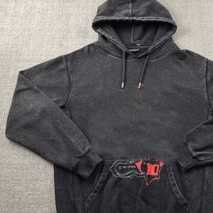 Custom Logo Design Hoodies Vintage Printed Hoodie Sweatshirt Casual Oversized Long Sleeve Streetwear Hooded Pullover Hoodies - Product Image 1