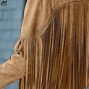 Nouvelles vestes à franges pour hommes Meilleures ventes Vêtements de ville de haute qualité Vestes pour homme Mode personnalisée Veste à franges en cuir pour homme - Product Image 4