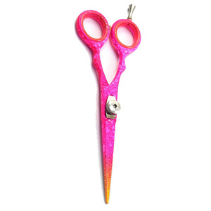 Ciseaux de coiffure pour barbier avec repose-doigts amovible et vis, en acier inoxydable allemand de qualité supérieure, revêtement papier - Product Image 5