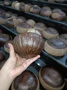 Ensemble de bol en noix de coco polie avec cuillères en bois foncé | Bols en coquille de noix de coco pour usage familial | Bol en noix de coco du Vietnam en gros - Product Image 2