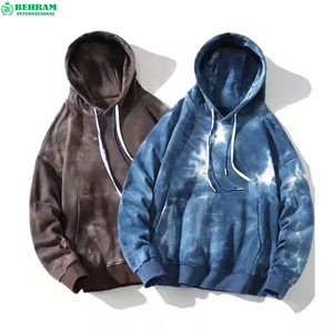 Sweat-shirts unisexes à capuche surdimensionnés en molleton de coton/éponge française avec logo personnalisé sur le devant, épaules tombantes, cordon de serrage, grammage lourd - Product Image 5