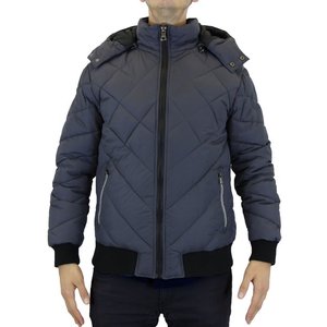 <b>Men's</b> Vintage Style Hooded Puffer <b>Jacket</b> Puff Printed Custom Front Logo Waterproof Winter Casual <b>Down</b> <b>Filled</b> Spandex/Polyester - Product Image 5