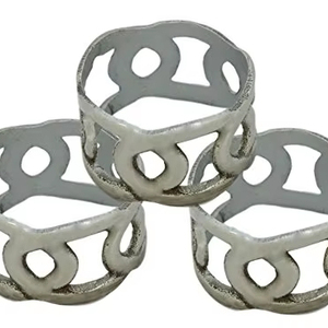 Polished Brass Napkin Ring With Light Weight Handmade Napkin Ring for Your Dinning Table & Wedding Parties Its Modern Style - Product Image 3