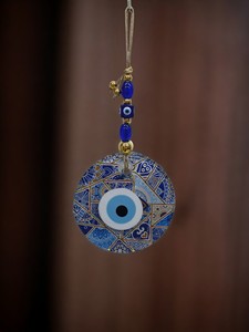 Ojo Turco DAFNI de 13 cm, Hecho a Mano, con Impresión en Relieve, Magnético, de Vidrio, Tradicional, Regalo Promocional, Decoración de Pared, Estambul - Product Image 1