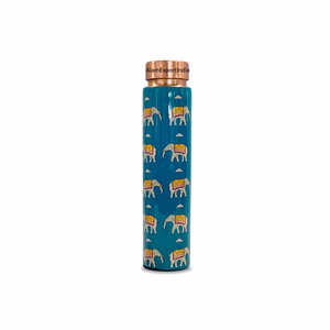 Nouvelle arrivée Design moderne Bouteille d'eau potable en cuivre pur design en émail imprimé Taille personnalisée 100% Anti-fuite Soucieux de la santé - Product Image 4