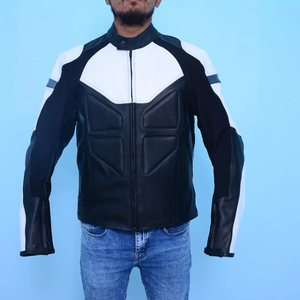 genuine leather, motorcycle jackets Leather Mens Black Leather Sporty Crossover Scooter Motorcycle Jacket customize style jacket - Product Image 1