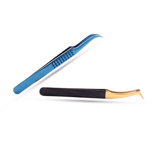 Premium Quality Volume Eyelash Extension Tweezers Angle Curved <b>Individual</b> <b>Lash</b> Makeup Tool Set Hand Made Custom Logo - Product Image 4