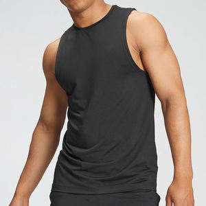 Venta al por mayor de ropa deportiva para hombres Activewear de punto 100% algodón transpirable de secado rápido gimnasio camiseta sin mangas - Product Image 5