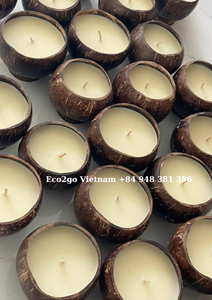 2025 Christmas Sale Natural Coconut Shell <b>Tealight</b>/Candle <b>Holder</b> Wholesale from Vietnam - Product Image 3