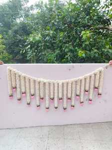 Jasmine Lotus Bud Toran flor Bandarwar pared colgante puerta cenefa lujo boda tema Fiesta guirnalda decoración Floral telón de fondo - Product Image 4