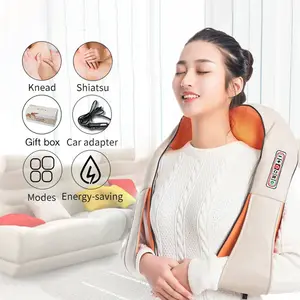 4D Kneading Car Home Massage Device Electrical pain relief Shiatsu cervical spine Back Neck Shoulder Massager