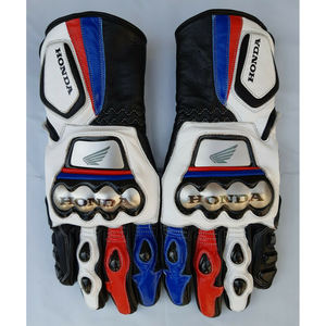 Gants de moto en cuir de vachette Gants de moto Motocross Équipement de protection Gants de course de vitesse avec marque personnalisée - Product Image 2