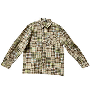 Camisa a cuadros de franela de algodón 100% de alta calidad personalizada más vendida, camisa de verano para hombre, camisas de vestir formales de oficina para hombre - Product Image 1