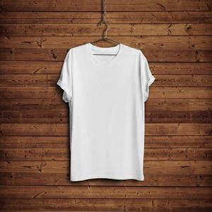 T-shirt pour homme en coton 100% de haute qualité, tricot uni, col rond, logo personnalisé imprimé, OEM personnalisable, quantité en gros, commande en gros - Product Image 4