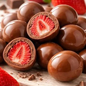 Dragees de Chocolate Negro con Fresa, Liofilizados, Premium, Deliciosos, Suministro al por Mayor - Product Image 3