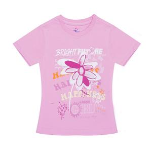 เสื้อยืดคอกลมสำหรับเด็กผู้หญิงทำจากผ้าฝ้ายแบบเท่ๆมีวิธีการพิมพ์ที่แตกต่างกัน100% - Product Image 5