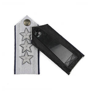 QUICK WAY INDUSTRIES USAF - Placa de Hombro de General de Brigada para Uniforme de Gala, Diseño Personalizado en Negro y Plata, Venta al por Mayor - Product Image 4
