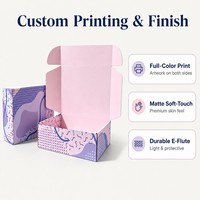 Boîte d'expédition pliable personnalisée en carton pastel Memphis pour produits de beauté, mode et déballage DTC