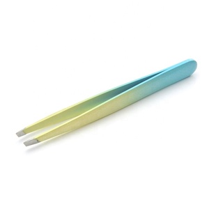 Pinzas para Cejas y Pestañas de Acero Inoxidable de Alta Calidad, Marca Privada Personalizada, Punta Inclinada, Profesionales, Duraderas, Ecológicas, Hechas a Mano - Product Image 3