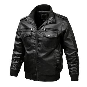 Chaqueta de cuero genuino de color negro para hombres para Cafe Racer Chaquetas casuales vintage Todos los tamaños con chaqueta personalizada para hombres - Product Image 1