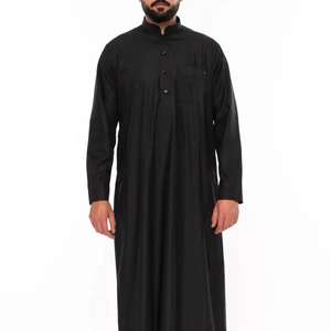 Thobe émirati haut de gamme rouille luxe Kandura traditionnel arabe porter élégant hommes Jubba doux et respirant tenue islamique moderne - Product Image 3