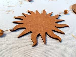 Colgante de pared de madera hecho a mano de alta calificación con detalles de espejo, pieza decorativa artística auténtica para elegante y cultural - Product Image 4