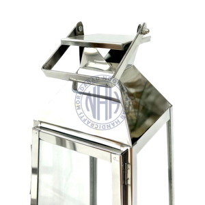 Tendance argent lanternes extérieures Style américain bougeoir en métal décor de jardin en gros usine exportation approvisionnement en vrac - Product Image 6