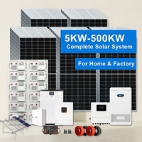 Système solaire domestique hors réseau 20 kW, ensemble complet avec contrôleur MPPT et batterie lithium-ion pour villa, entrepôt, maison mobile, énergie solaire