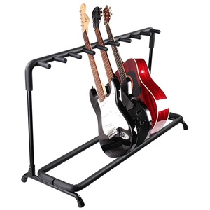 Support de rangement pour 5 guitares sur pied, 9 emplacements réglables pour guitares Flying V - Product Image 1