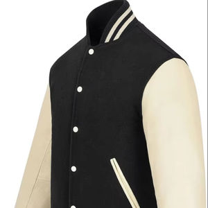 Veste Letterman Varsity Baseball Unisexe Corps en laine Manches en cuir Qualité supérieure College Bomber Sportswear Coat - Product Image 1