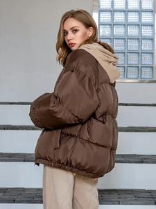 Recién llegado, chaqueta acolchada para mujer, abrigo de invierno cálido con cremallera completa con mangas largas, tejido transpirable, precio - Product Image 5