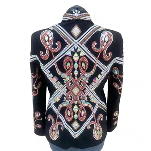 Meilleure vente Veste western pour femme Manteau d'équitation équestre élégant orné de cristaux avec option de personnalisation - Product Image 2