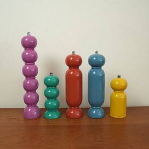 Meilleur vendeur Moulin à sel et à poivre en laque Couleur et taille personnalisées Moulin à sel et à poivre manuel OEM accepté de l'usine du Vietnam - Product Image 3