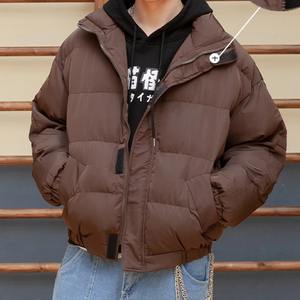 Autumn and Winter Vintage Warm Puffer Jacket Women High Neck Zipper Design Cotton-Padded <b>Coat</b> - Product Image 6