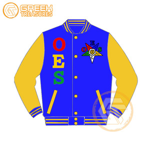 Veste pour femme respirante et à séchage rapide en molleton de coton brodé avec appliques solides Étoile de l'Orient, modèle GT-9076, commande personnalisée, Trésors Grecs - Product Image 2