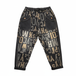 Pantalon Harem Homme Haut de Gamme OEM, Design Unique, Style Urbain, Patchwork - Product Image 4