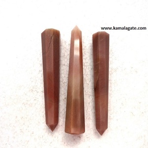 เสาหินอเวนจูรีนและหอคอยหินอาเกตพลอยสีเขียวคริสตัลธรรมชาติแบบเหลี่ยมเพชรพลอยสำหรับการรักษาขาย-งานฝีมือหินกึ่งมีค่า - Product Image 2