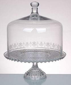 Support à gâteau en verre pour la maison et la cuisine avec dôme, parfait pour les boulangers amateurs et les passionnés de desserts - Product Image 1