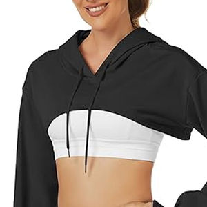 Sudadera Corta para Mujer al por Mayor – Diseño Personalizado 100% Algodón Transpirable Antipilling para Invierno - Product Image 6