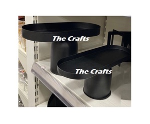 Juego de soporte para pastel de Chocolate de Color negro de hierro de dos tamaños diferentes soporte para servir pasteles para uso en restaurante doméstico - Product Image 1