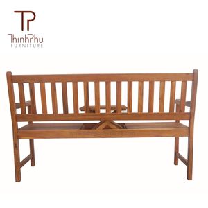 Banc en bois massif moderne pour usage extérieur dans les parcs, les centres commerciaux, les hôtels, les villas - Thinh Phu Furniture - OEM - Product Image 1
