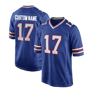 Camiseta de fútbol americano bordada sublimada personalizada más Popular uniforme de entrenamiento Unisex nombre equipo diseño transpirable - Product Image 4