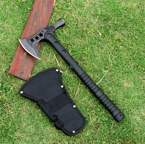 Hacha de Supervivencia de Doble Hoja de Grado Industrial para Camping y Actividades al Aire Libre, Hacha de Mano de Acero Inoxidable de Alta Calidad con Mango de Acero, 400 mm de Longitud Total - Product Image 1