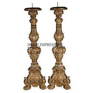 Fancy Flower Designing Antique Gold Color Table Decorative <b>Candle</b> <b>Holders</b> With <b>Marble</b> Base Attractive New Pattern <b>Candle</b> <b>Holders</b> - Product Image 2
