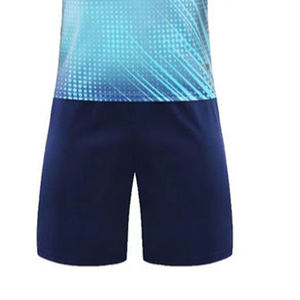 เสื้อฟุตบอลแขนสั้นสำหรับผู้ชายผ้าโพลีเอสเตอร์ระบายอากาศได้ดีแห้งเร็วไซส์ใหญ่พิเศษ100% - Product Image 5