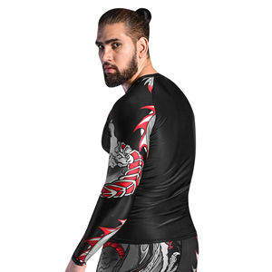 2023 venta al por mayor Rashguard camisa de manga larga sol protección UV manga larga Rash Guard para hombres - Product Image 2